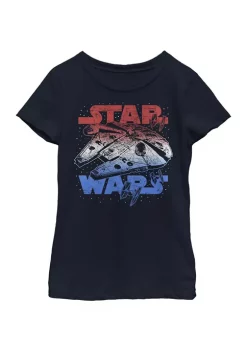 Cheapest 🎁 Star Wars Star Spangled Falcon Graphic T-Shirt 🎁 -Star Wars Sales Shop Belk 1040