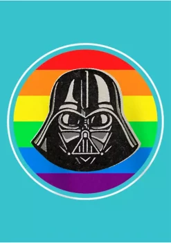 Best Pirce 👏 Star Wars Vader Pride Badge Graphic T-Shirt 🔔 -Star Wars Sales Shop Belk 1051