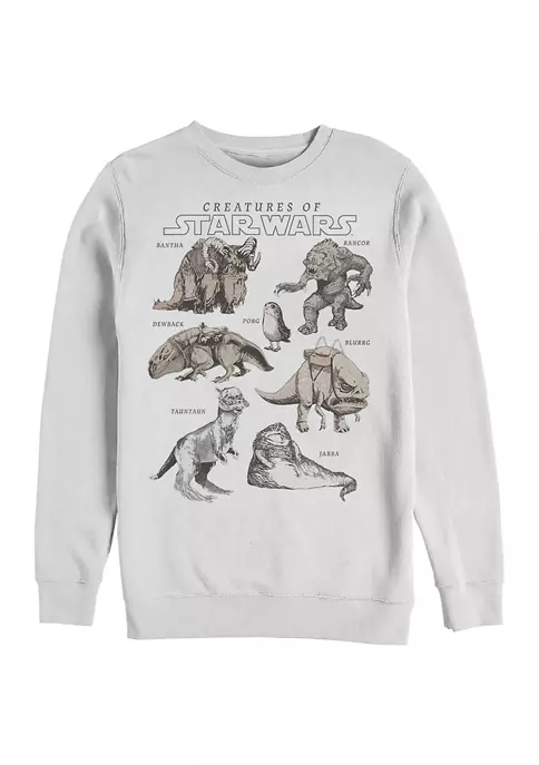 Budget ⭐ Star Wars Multi-Franchise Some Creatures Graphic Crew Fleece Sweatshirt ✔️ 4 Budget ⭐ Star Wars Multi-Franchise Some Creatures Graphic Crew Fleece Sweatshirt ✔️ - Image 2