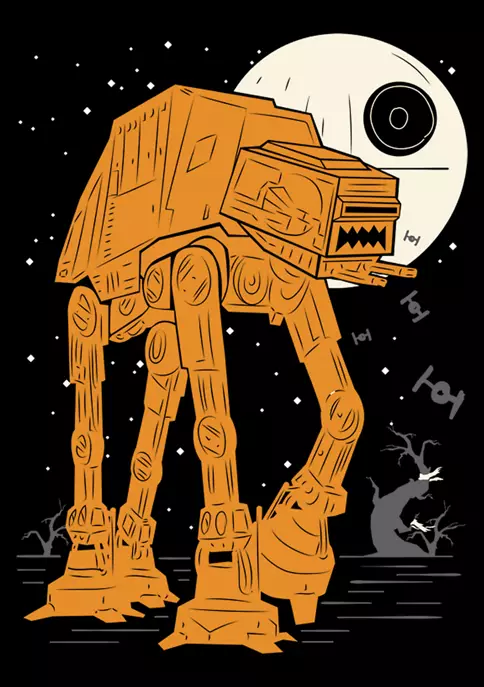 Budget 🌟 Star Wars Big & Tall ATAT Full Moon Graphic T-Shirt ⌛ 5 Budget 🌟 Star Wars Big & Tall ATAT Full Moon Graphic T-Shirt ⌛ - Image 3