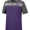 Coupon 😀 Colosseum Athletics NCAA TCU Horned Frogs Polyester Polo 👕 Shirt 🥰 -Star Wars Sales Shop Belk 1274