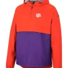 Budget 👏 Colosseum Athletics NCAA Clemson Tigers Man to Beat Anorak Jacket ⭐