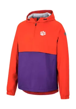 Budget 👏 Colosseum Athletics NCAA Clemson Tigers Man to Beat Anorak Jacket ⭐