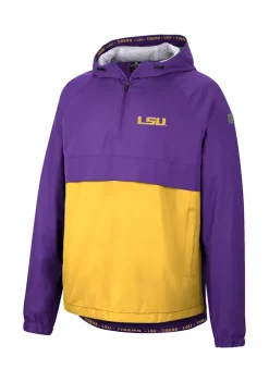Cheap ❤️ Colosseum Athletics NCAA LSU Tigers Man to Beat Anorak Jacket 👍