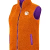Best Pirce 🔥 Colosseum Athletics NCAA Clemson Tigers Co Assistant Reversible Vest 🎉