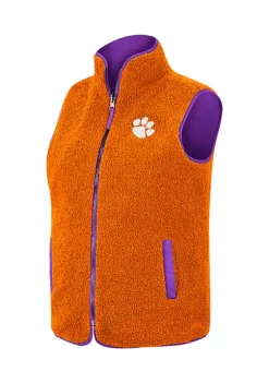 Best Pirce 🔥 Colosseum Athletics NCAA Clemson Tigers Co Assistant Reversible Vest 🎉