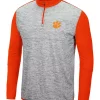 Best deal ✨ Colosseum Athletics NCAA Clemson Tigers Color Block 1/4 Zip 👚 Shirt 🎁 -Star Wars Sales Shop Belk 1341