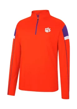 Promo 👏 Colosseum Athletics NCAA Clemson Tigers 1/4 Zip Pullover ❤️