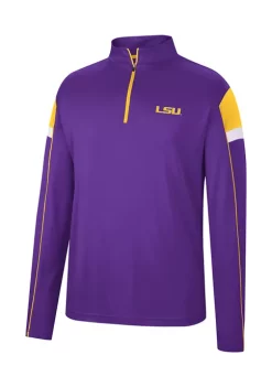 New 🌟 Colosseum Athletics NCAA LSU Tigers 1/4 Zip Pullover 👏