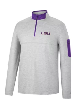 Coupon 🥰 Colosseum Athletics NCAA LSU Tigers Country Club Quarter Zip Pullover ⌛
