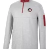 Deals ⭐ Colosseum Athletics NCAA Florida State Seminoles Country Club Quarter Zip Pullover 🤩