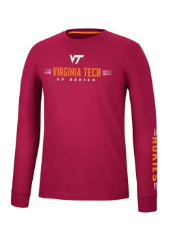 Brand new ๐ฏ Colosseum Athletics NCAA Virginia Tech Hokies Spackler Long Sleeve Graphic T-Shirt ๐