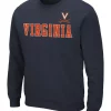 Coupon 😀 Colosseum Athletics NCAA Virginia Cavaliers Crew Neck Sweatshirt 🔥
