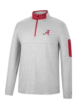 Cheapest 🥰 Colosseum Athletics NCAA Alabama Crimson Tide Country Club 1/4 Zip Jacket 💯
