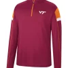 Discount 🔥 Colosseum Athletics NCAA Virginia Tech Hokies 1/4 Zip Pullover 🎉