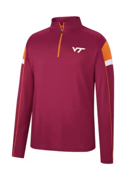 Discount 🔥 Colosseum Athletics NCAA Virginia Tech Hokies 1/4 Zip Pullover 🎉 -Star Wars Sales Shop Belk 1467