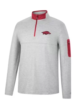 Deals ✨ Colosseum Athletics NCAA Arkansas Razorbacks Country Club Quarter Zip Pullover ⌛ -Star Wars Sales Shop Belk 1471