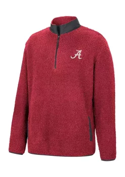 Brand new ๐ Colosseum Athletics NCAA Alabama Crimson Tide Keeping Score 1/4 Zip Jacket ๐