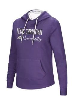 Promo 👍 Colosseum Athletics NCAA TCU Horned Frogs Graphic Hoodie 🎉