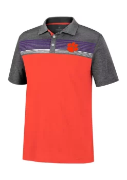 Discount 🎁 Colosseum Athletics NCAA Clemson Tigers Polo 👚 Shirt 🔔