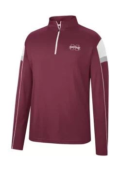 Discount ❤️ Colosseum Athletics NCAA Mississippi State Bulldogs 1/4 Zip Pullover 🔥 -Star Wars Sales Shop Belk 1489