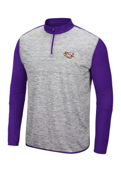Best deal 🎁 Colosseum Athletics NCAA LSU Tigers Color Block 1/4 Zip 👚 Shirt 🔔