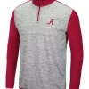 Best deal 💯 Colosseum Athletics NCAA Alabama Crimson Tide Color Block 1/4 Zip 👕 Shirt ⭐ -Star Wars Sales Shop Belk 1521