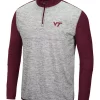 Promo 😀 Colosseum Athletics NCAA Virginia Tech Hokies Color Block 1/4 Zip 👚 Shirt 😉 -Star Wars Sales Shop Belk 1525