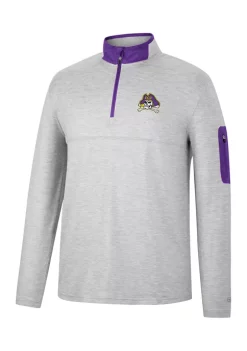 Cheapest ๐ Colosseum Athletics NCAA East Carolina Pirates Country Club Quarter Zip Fleece Sweatshirt โจ