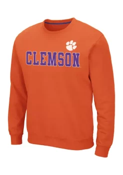 Discount ✨ Colosseum Athletics NCAA Clemson Tigers Crew Neck Sweatshirt ⌛