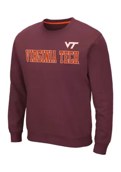Cheapest 🔥 Colosseum Athletics NCAA Virginia Tech Hokies Crew Neck Sweatshirt 👍