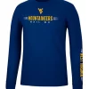 Hot Sale ⌛ Colosseum Athletics NCAA West Virginia Mountaineers Spackler Long Sleeve Graphic T-Shirt 🌟
