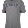 New 🎉 Colosseum Athletics NCAA LSU Tigers Raised Graphic T-Shirt 👏