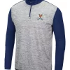 Cheapest 🥰 Colosseum Athletics NCAA Virginia Cavaliers Color Block 1/4 Zip 👚 Shirt 🥰 -Star Wars Sales Shop Belk 1582