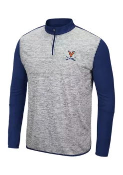Cheapest 🥰 Colosseum Athletics NCAA Virginia Cavaliers Color Block 1/4 Zip 👚 Shirt 🥰 -Star Wars Sales Shop Belk 1583