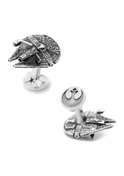 Cheapest ❤️ Star Wars 3D Millennium Falcon Cufflinks 👍