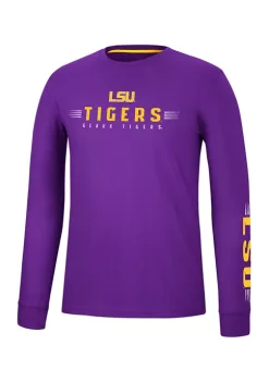Best deal ⌛ Colosseum Athletics NCAA LSU Tigers Spackler Long Sleeve Graphic T-Shirt 🧨