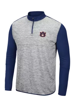 Coupon 😍 Colosseum Athletics NCAA Auburn Tigers Color Block 1/4 Zip 👕 Shirt 🎉