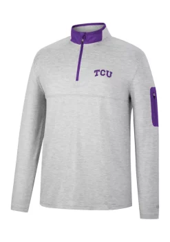 Discount 😉 Colosseum Athletics NCAA TCU Horned Frogs Country Club Quarter Zip Pullover 🎉