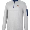 Budget 🎉 Colosseum Athletics NCAA Virginia Cavaliers Country Club Quarter Zip Pullover 😍