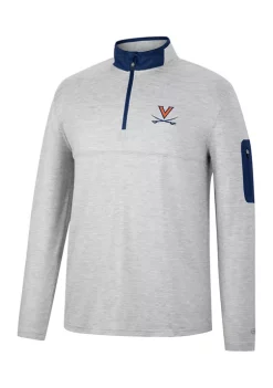 Budget 🎉 Colosseum Athletics NCAA Virginia Cavaliers Country Club Quarter Zip Pullover 😍