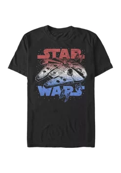 Best Sale 👏 Star Wars Big & Tall Star Spangled Falcon Graphic T-Shirt 🔥