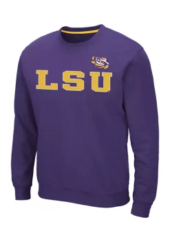New 🥰 Colosseum Athletics NCAA LSU Tigers Crew Neck Sweatshirt 🌟