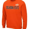 Outlet 🌟 Colosseum Athletics NCAA Oklahoma State Cowboys Crew Neck Sweatshirt 🔔