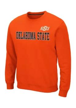 Outlet 🌟 Colosseum Athletics NCAA Oklahoma State Cowboys Crew Neck Sweatshirt 🔔