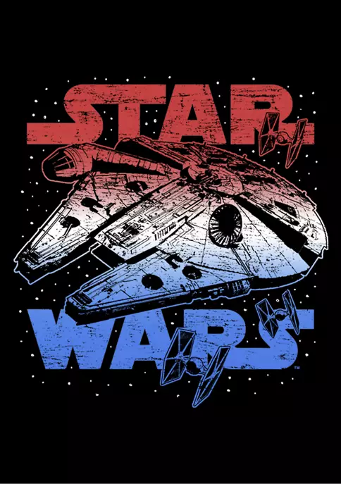 Best Sale ๐ Star Wars Big & Tall Star Spangled Falcon Graphic T-Shirt ๐ฅ 5 Best Sale ๐ Star Wars Big & Tall Star Spangled Falcon Graphic T-Shirt ๐ฅ - Image 3