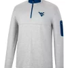 Budget ❤️ Colosseum Athletics NCAA West Virginia Mountaineers Country Club Quarter Zip Pullover 🎉 -Star Wars Sales Shop Belk 1708