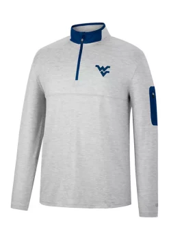 Budget โค๏ธ Colosseum Athletics NCAA West Virginia Mountaineers Country Club Quarter Zip Pullover ๐
