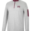 Top 10 👍 Colosseum Athletics NCAA Mississippi State Bulldogs Country Club Quarter Zip Pullover 🔥