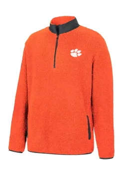 Discount 🥰 Colosseum Athletics NCAA Clemson Tigers Keeping Score 1/4 Zip Jacket ❤️